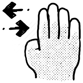 hands, gesture, directions, direction, move, left, right